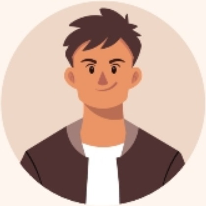 Ilustración de un joven de campera oscura